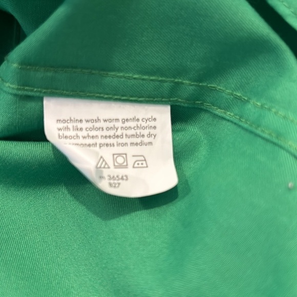 CHAPS Men’s 18-18 1/2 Green button down - Picture 6 of 13